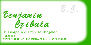 benjamin czibula business card